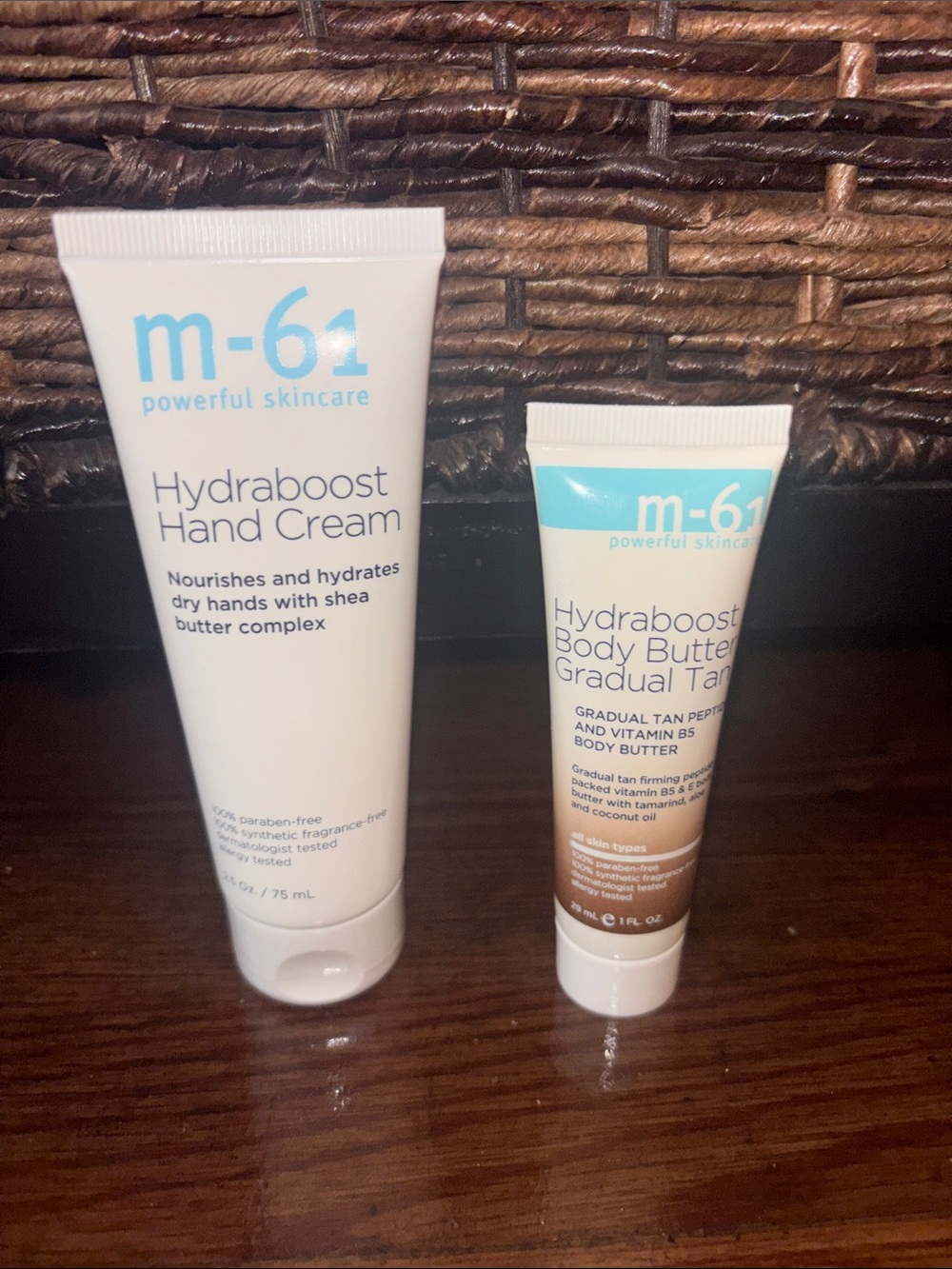 m-61 Hydraboost Hand Cream & Gradual Tan Body Butter Duo - White/Blue